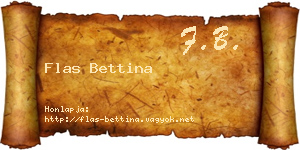 Flas Bettina névjegykártya