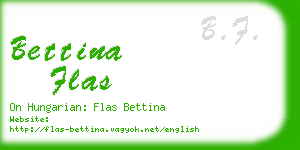 bettina flas business card